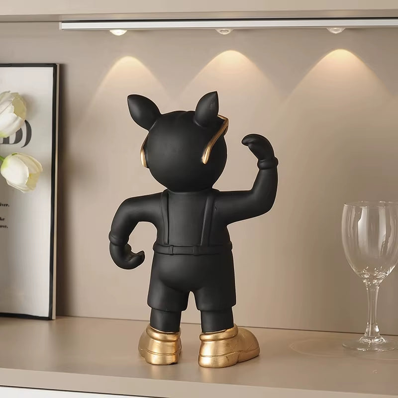 French Bulldog Wine Bottle Holder, Resin Countertop Wine Stand – image 6