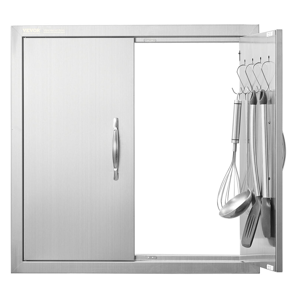 Stainless Steel BBQ Island Access Door 24 x 24 In Double Door – image 2