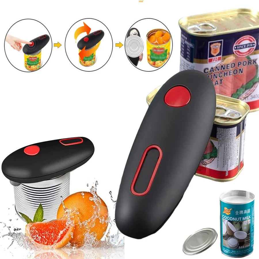 Electric Can Opener - One-Touch Hands-Free Smooth Edge
