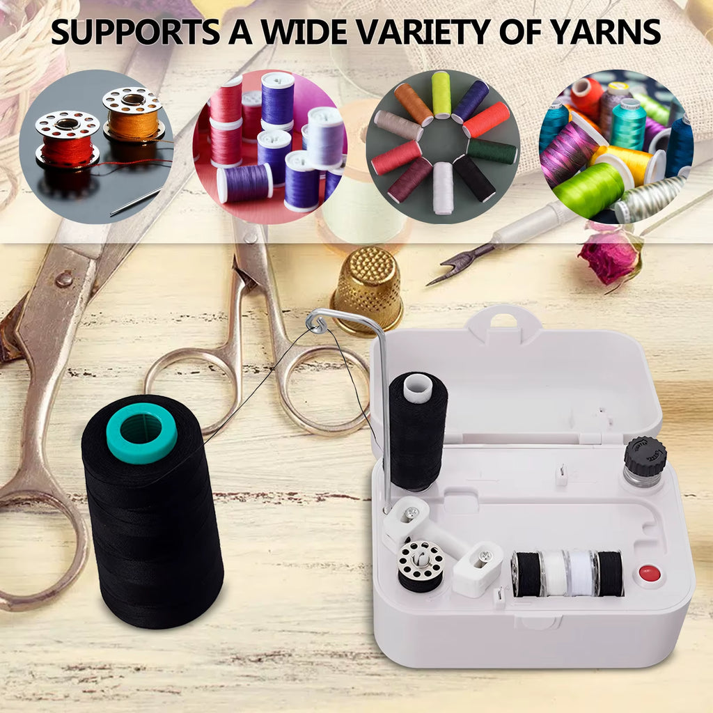 Portable Electric Bobbin Winder With Auto Stop and Thread Stand – image 4