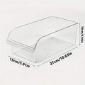 Fridge Can Dispenser Bin - Clear Stackable Soda Can Organizer