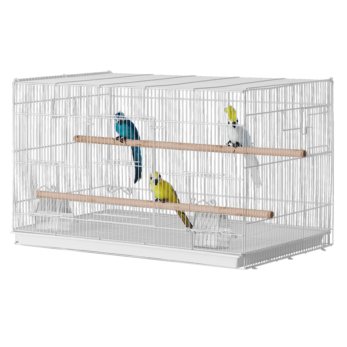 Flight Bird Cage 30 in, Stackable Carbon Steel Cage for Small Birds – image 10