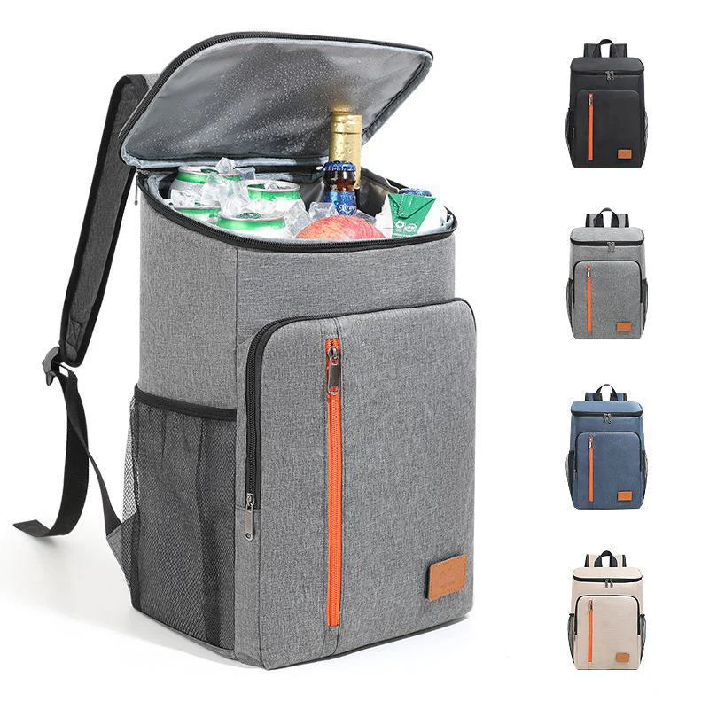 Backpack Cooler – Leakproof Insulated Cooler Bag, Holds 30 Cans, Gray – image 8
