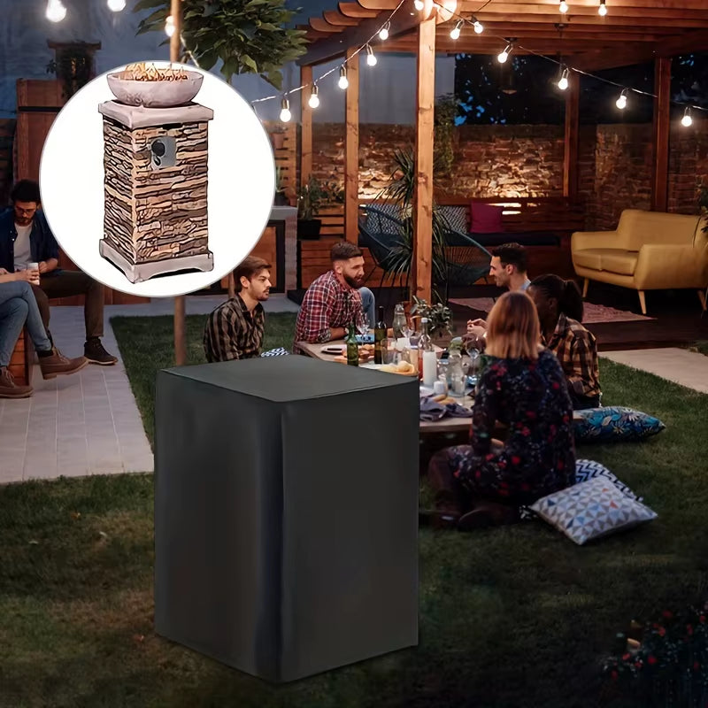 Square Fire Pit Cover - Waterproof 210D Patio Table Cover – image 4