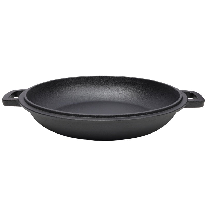 Cast Iron Dutch Oven with Skillet Lid, Pre-Seasoned 2-in-1 Deep Pot – image 2