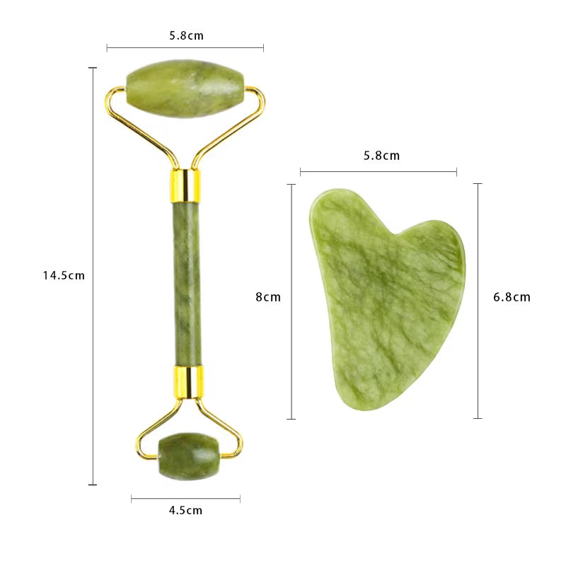 Gua Sha Stone Set - 2-Piece Facial Massage Tool – image 3