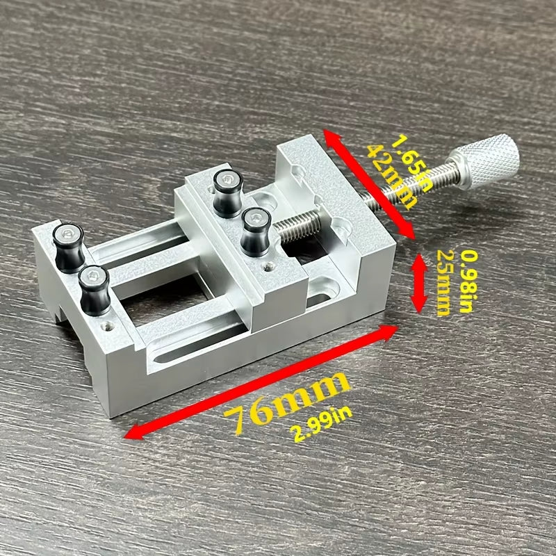 Mini Drill Press Vise with Soft Rubber Jaws, 0-47mm Clamping Range – image 4