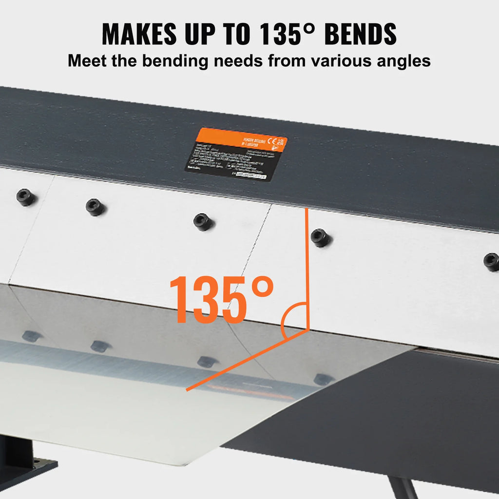 Box and Pan Brake 24 in Sheet Metal Bender, 20 Gauge Steel Capacity – image 5