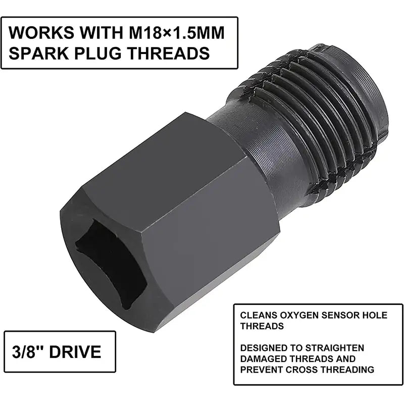 Oxygen Sensor Socket Set, 5-Piece O2 Sensor Wrench & Thread Chaser Kit – image 4