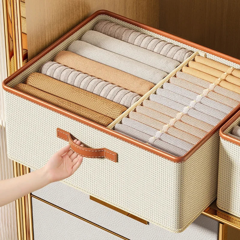 Foldable Closet Organizer Box for Shirts & Pants