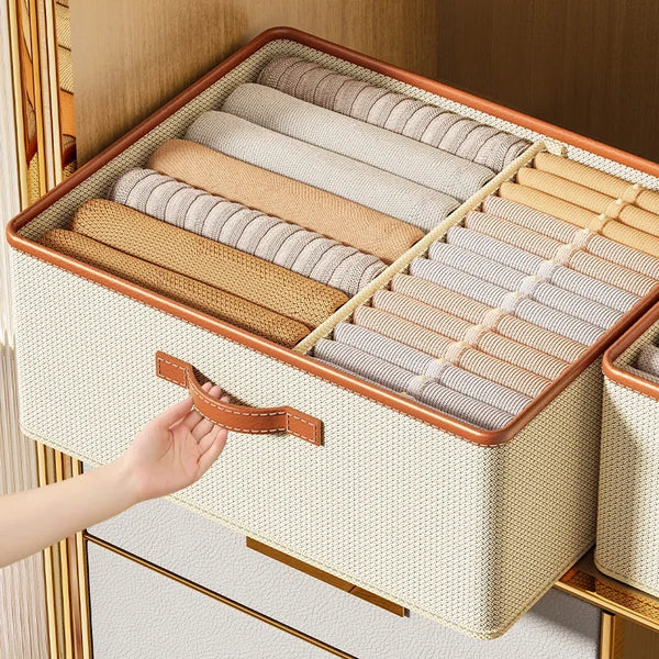 Foldable Closet Organizer Box for Shirts & Pants