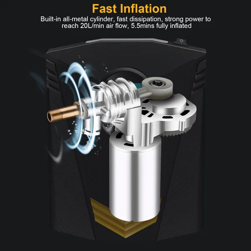 12V Digital Tire Inflator 150 PSI with Auto Shut-Off and LED Light – image 5