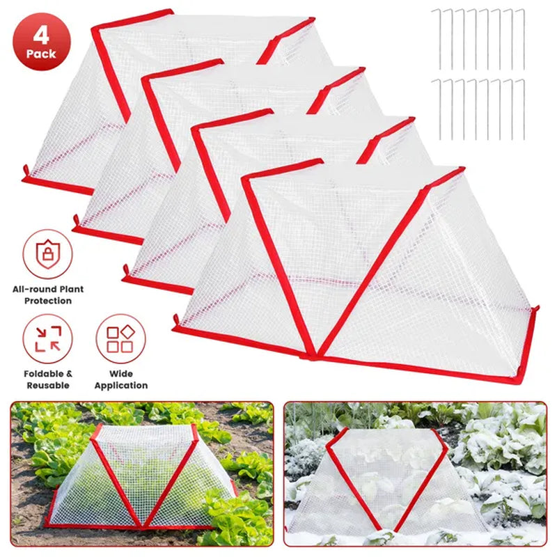 Plant Cover Cages 4 Pack Garden Row Netting Frost Guard – image 2