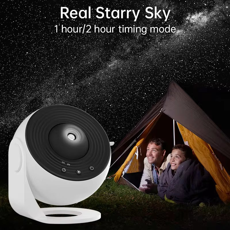 Starry Sky Galaxy Projector - 360 Degree Rotating Planetarium Night Light