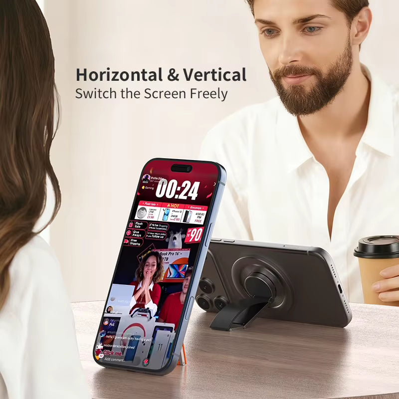Magnetic Phone Ring Holder, 360-Degree Rotating Finger Grip – image 6
