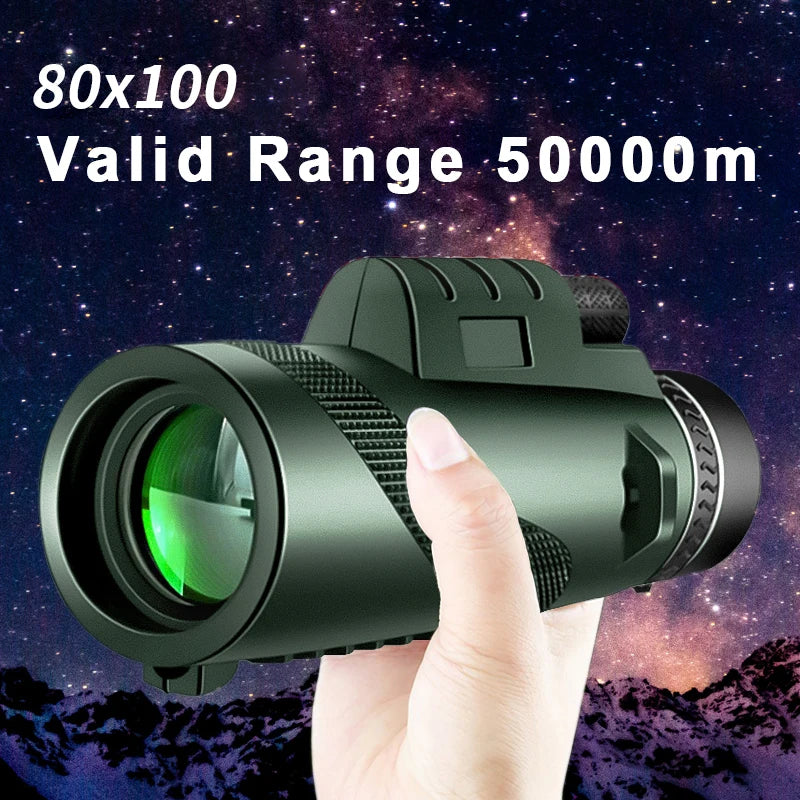 Monocular Telescope with Phone Adapter, BAK4 Prism, 42 mm Lens – image 2