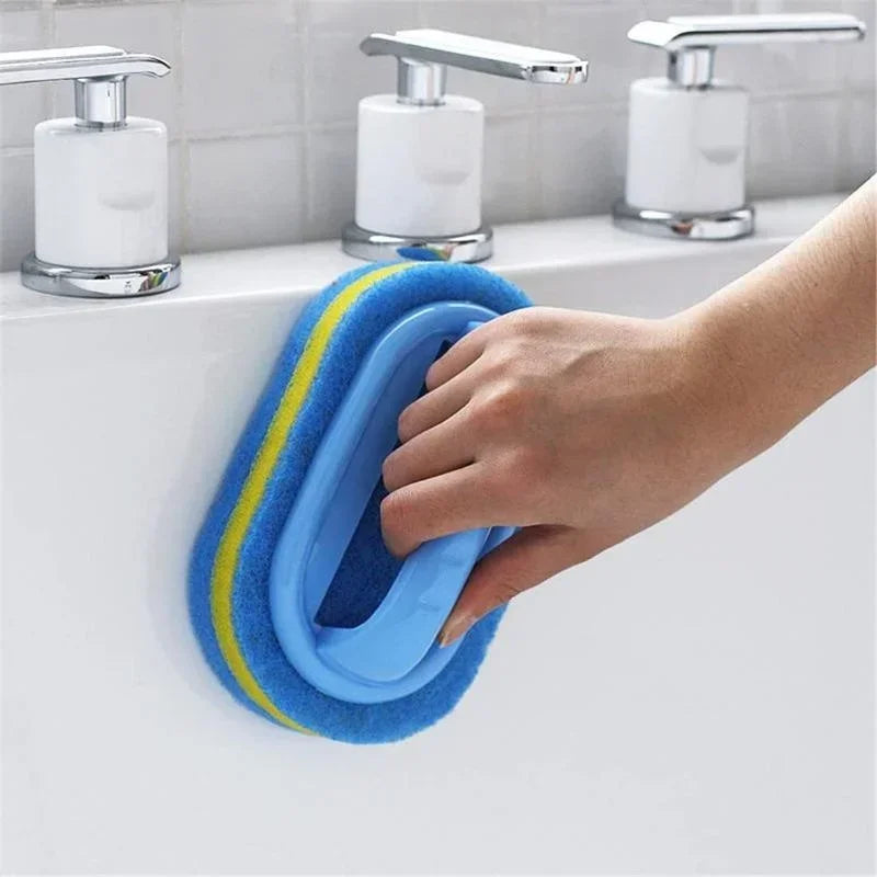 Handled Sponge Scrub Brush for Tub & Tile – image 5