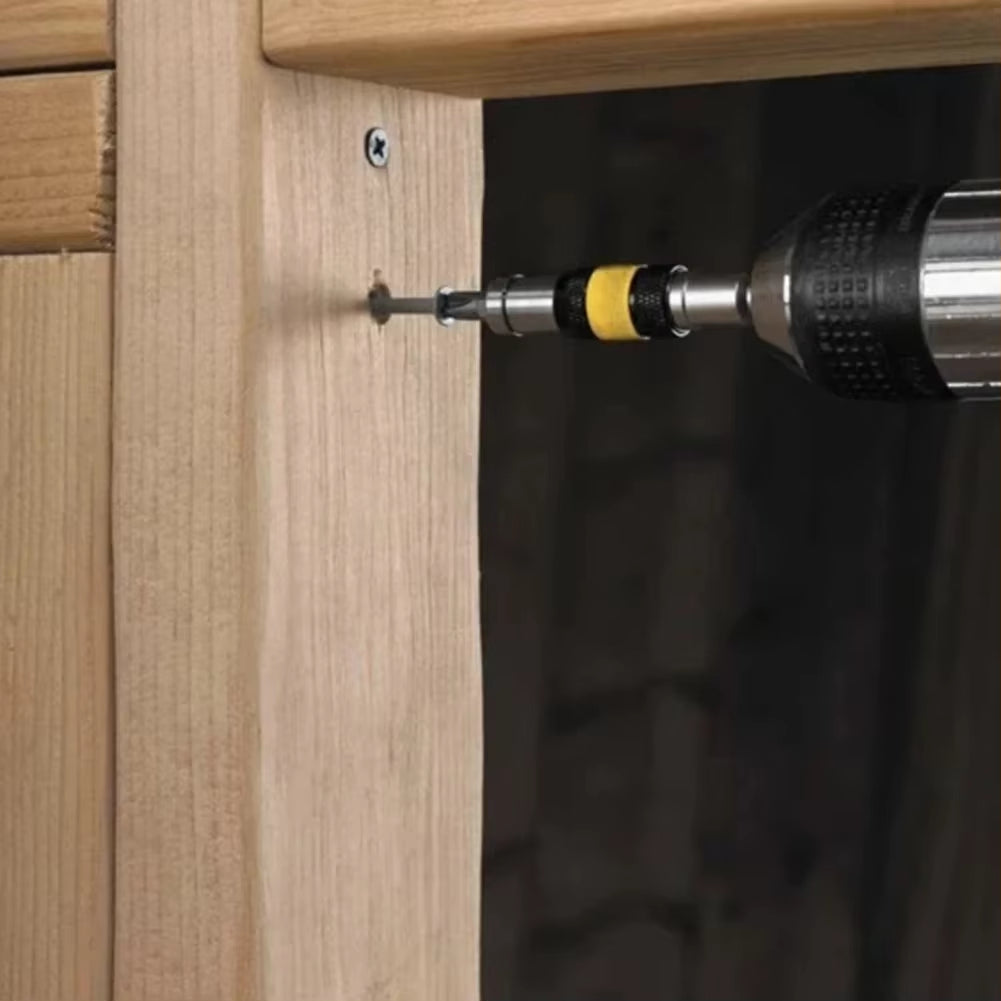 Pivoting Magnetic Bit Holder - 1/4 Inch Hex Quick Release Drill Extension