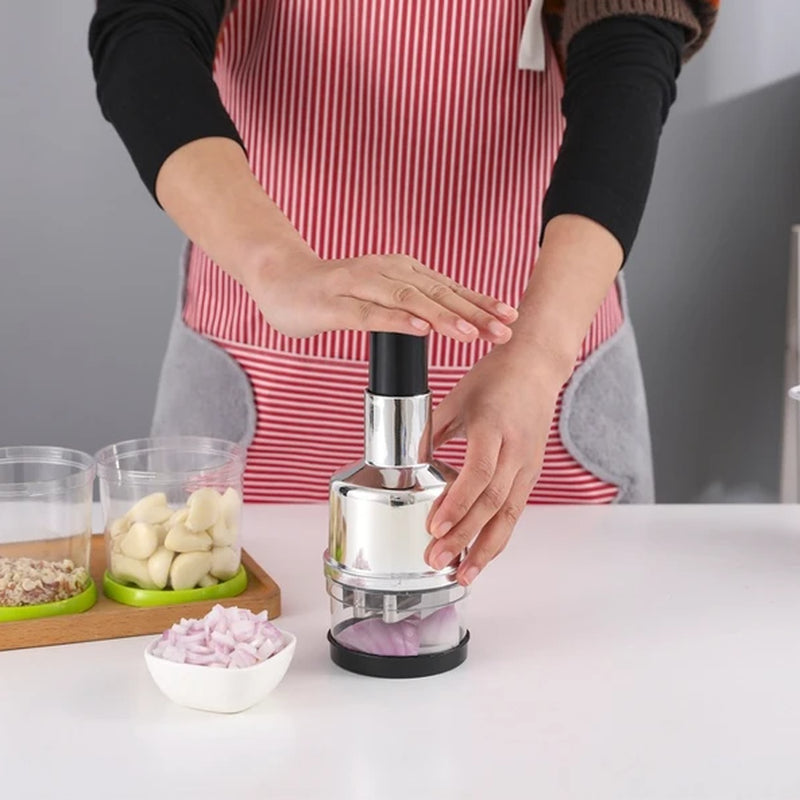 Hand Food Chopper, Pull-Down Onion & Garlic Dicer – image 2