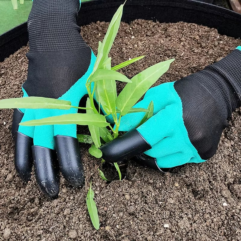 Garden Gloves with Claws - Digging & Planting Work Gloves