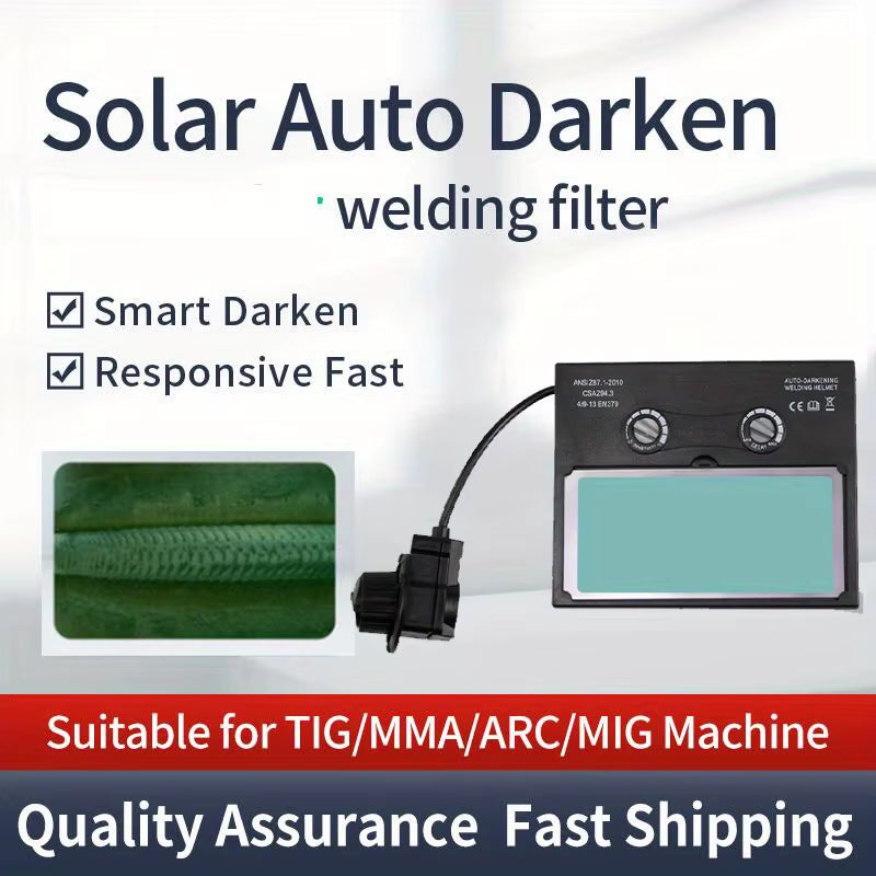 Solar Auto-Darkening Welding Mask and Welder Cap