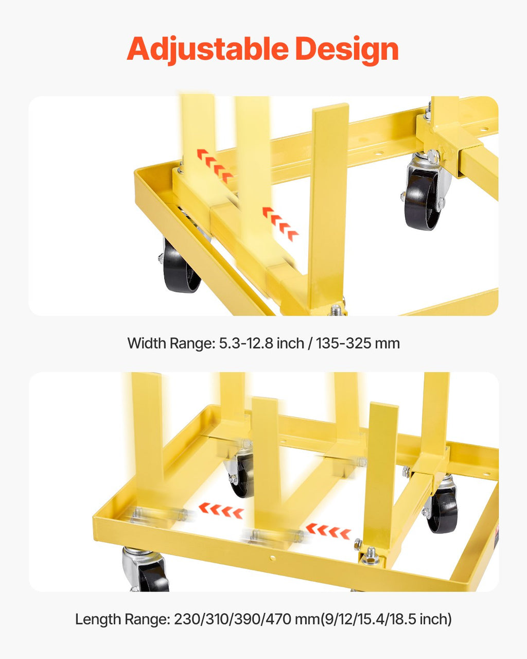 Engine Stand 750 lb Capacity Adjustable with 4 Swivel Casters – image 3