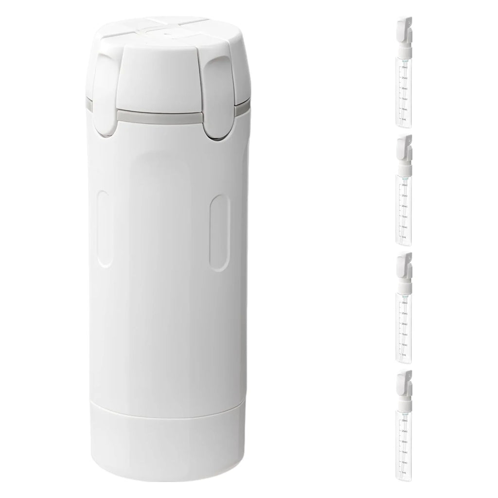 Travel Bottle Set 4-in-1, Refillable Shampoo & Lotion Dispenser