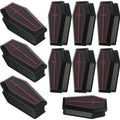 Halloween Mini Coffin Boxes – 10 Pack Black Treat Boxes with Lids