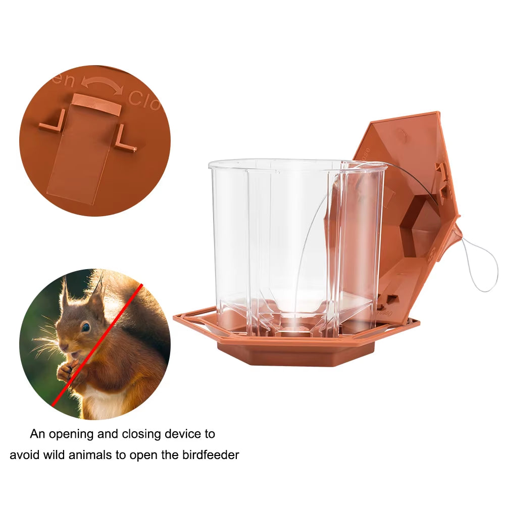 Hanging Bird Feeder - Gazebo Style Multi-Port Seed Feeder – image 6