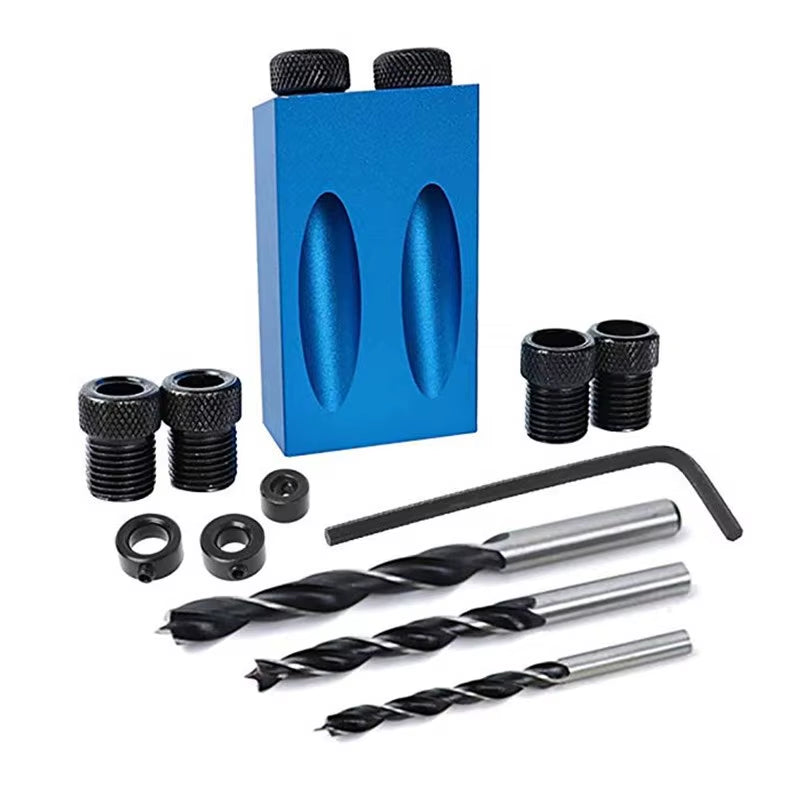 Pocket Hole Jig Kit 15 Degree Oblique Hole Locator with Drill Bits – image 2