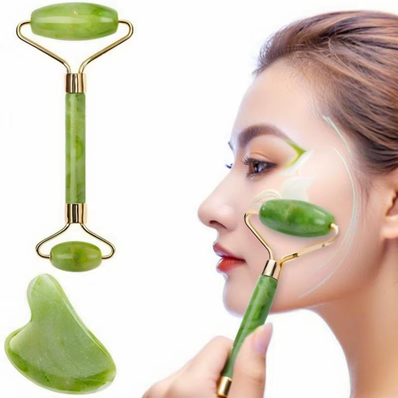 Gua Sha Stone Set - 2-Piece Facial Massage Tool – image 2