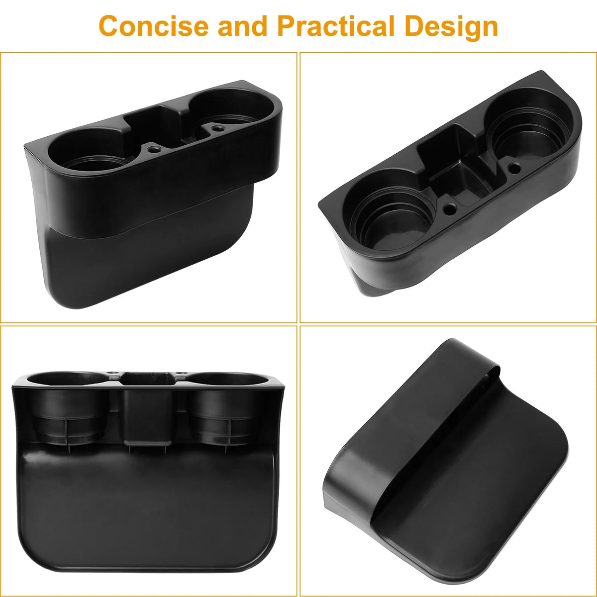 Car Seat Gap Organizer – Cup Holder Wedge with Phone Slot – image 8