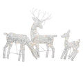 3-Piece Lighted Deer Family Christmas Yard Decor