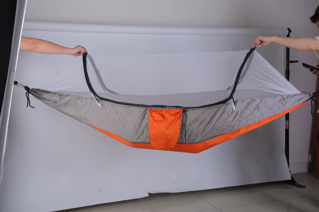 Camping Hammock with Mosquito Net, 440 lb Capacity 70D Nylon – image 9