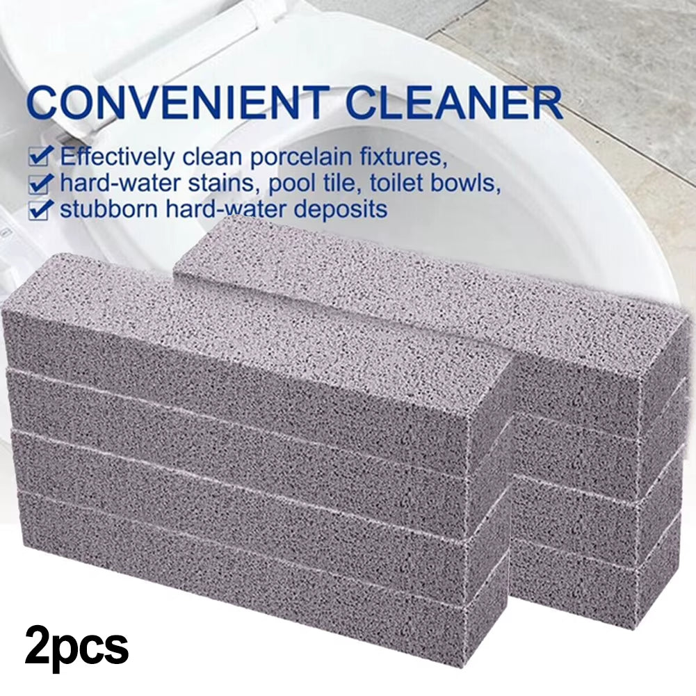 Pumice Cleaning Stones, 2 Pack Scouring Sticks for Toilets and Tile