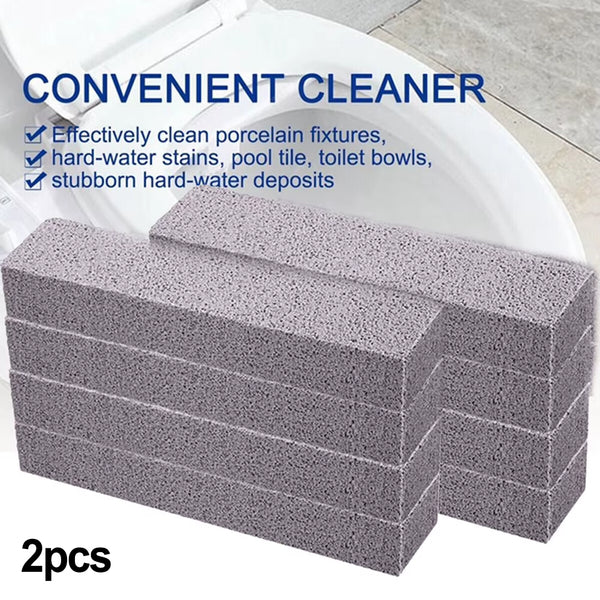 Pumice Cleaning Stones, 2 Pack Scouring Sticks for Toilets and Tile