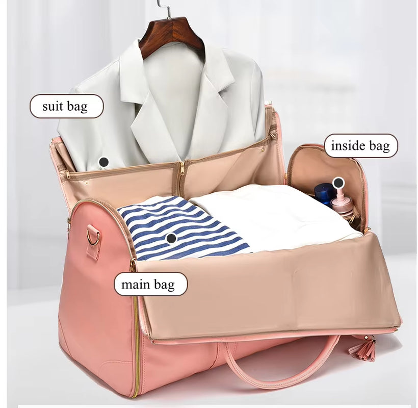 Rolling Garment Duffel Bag with Wheels for Carry-On Travel – image 6