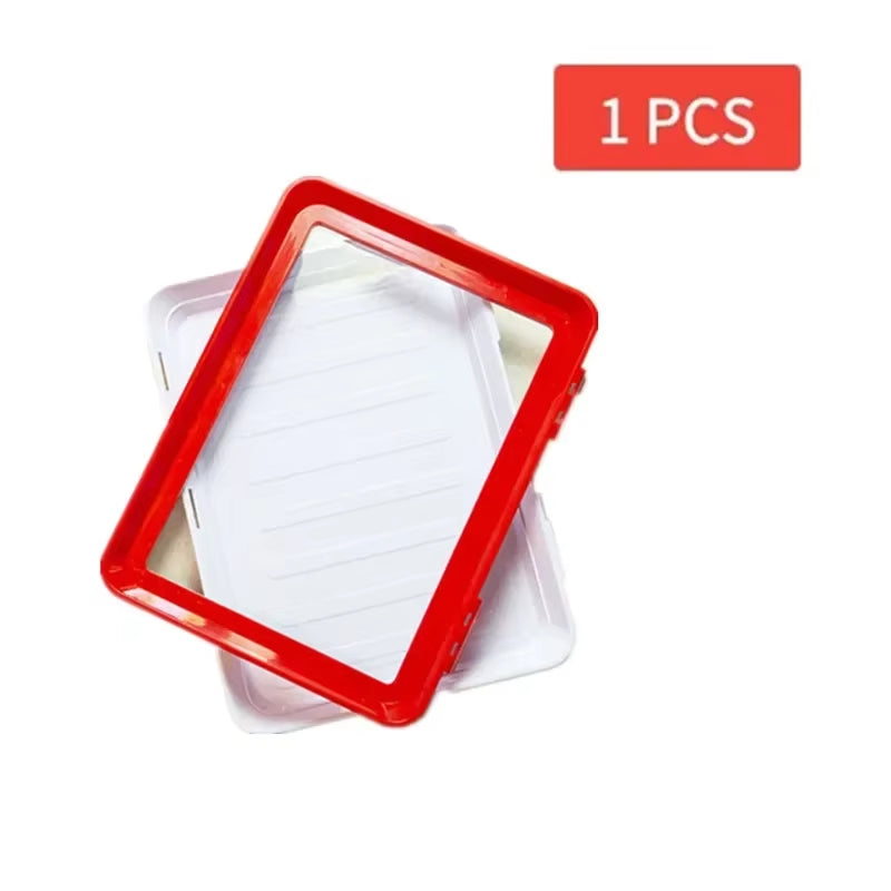 Reusable Food Preservation Tray with Elastic Lid