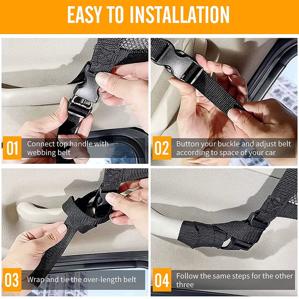 Car Ceiling Cargo Net – Roof Storage Mesh Organizer – image 7