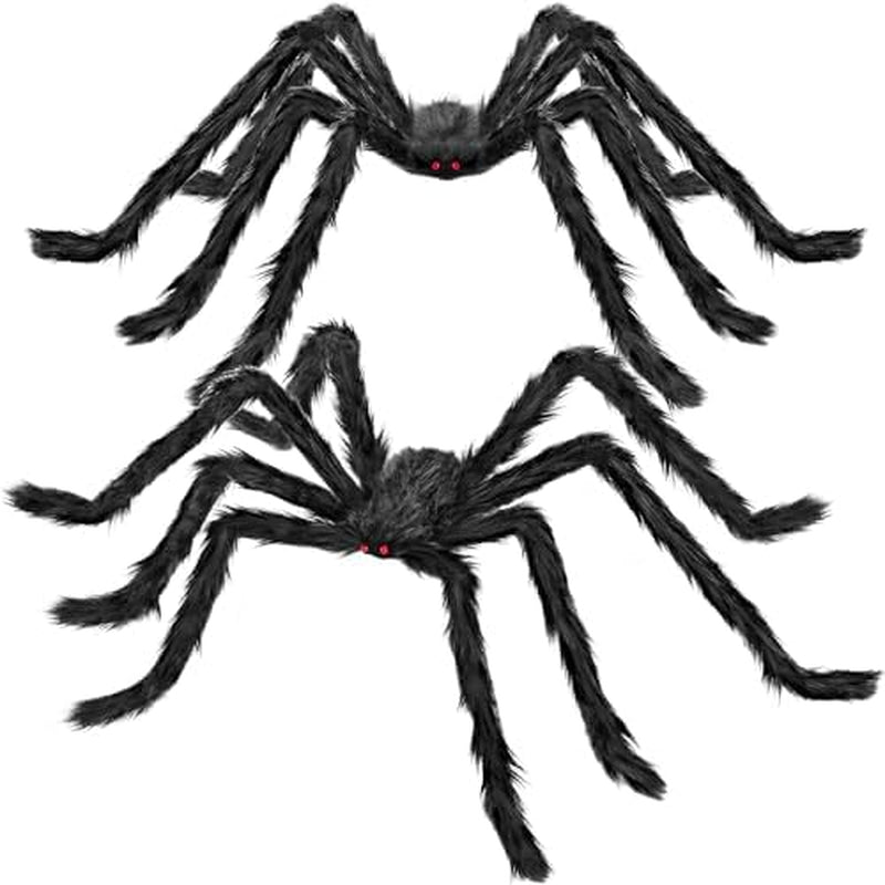 Giant Halloween Spiders 79in 2 Pack Outdoor Yard Decor
