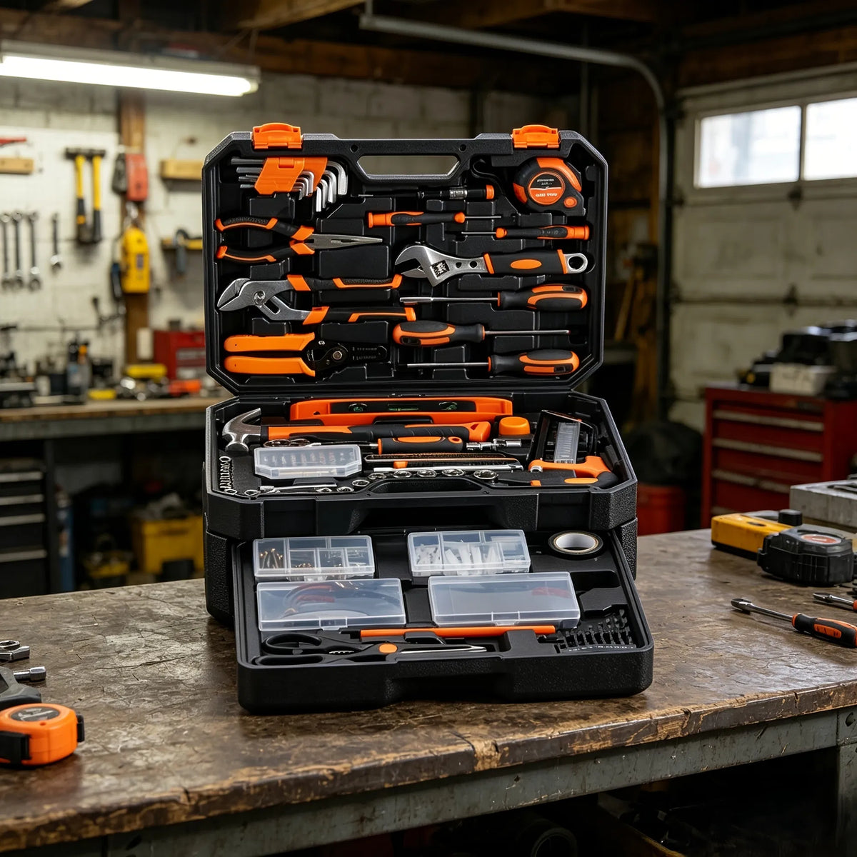 330 Piece Home Hand Tool Set with Drawer Storage Case – image 4