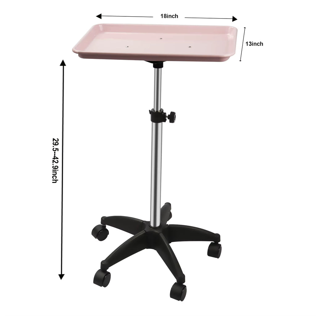 360° Rotating Beauty Salon Cart with Wheels - Organizer with Adjustable Height, Ultimate Salon Utility Cart