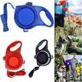 4-in-1 Dog Leash – Built-In Water Bottle, Bowl & Bag Dispenser