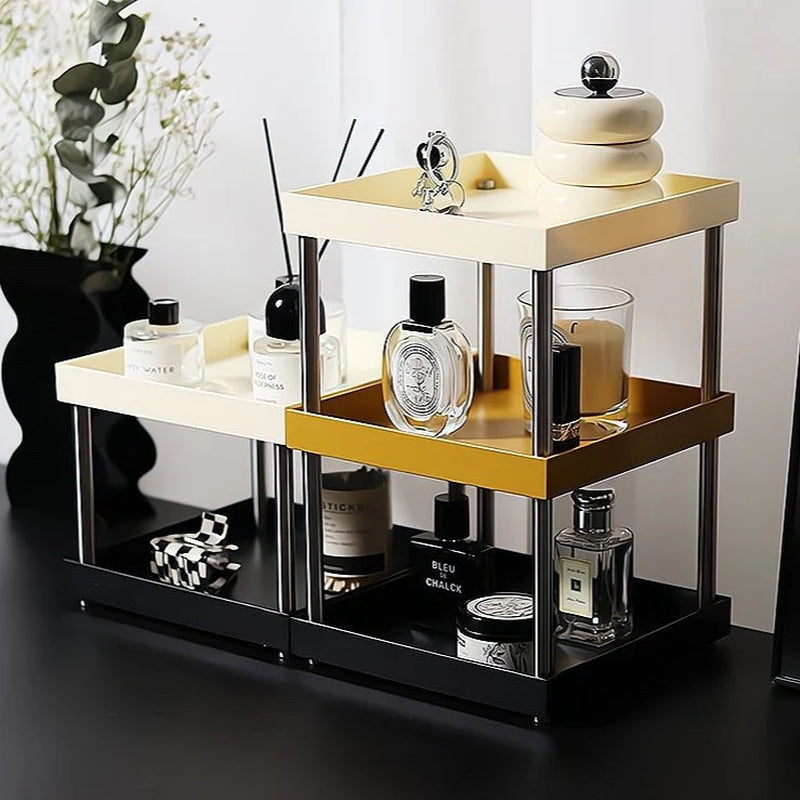 Makeup Organizer Rack Modern Tiered Vanity Display – image 3