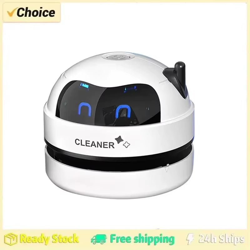 Mini Cordless Car Vacuum - USB Rechargeable Handheld Desk & Car Dust Cleaner