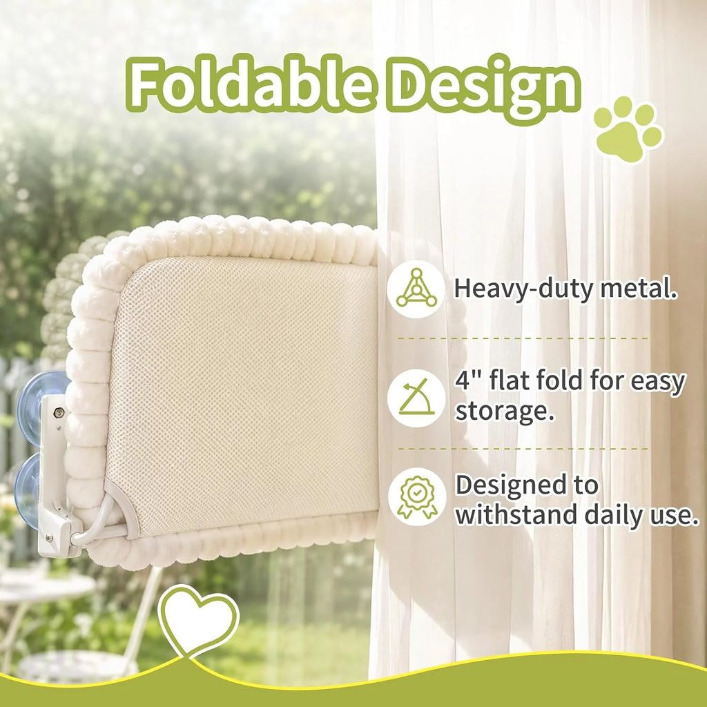 Cat Window Hammock Foldable Cordless Perch Bed – image 6