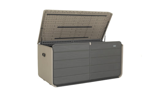 200 Gallon Waterproof Deck Box with Wheels and Hydraulic Lid – image 2