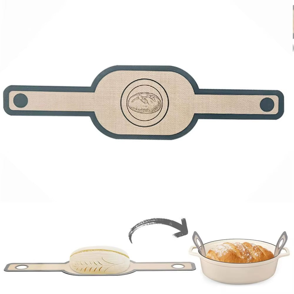 Silicone Bread Sling – Non-Stick Baking Mat with Long Handles – image 5