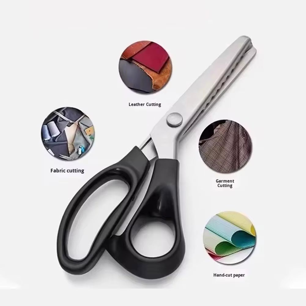 Pinking Shears Stainless Steel Zig Zag Fabric Scissors – image 7