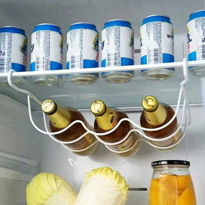Fridge Bottle Rack – Rolling Can and Bottle Holder Shelf – image 5